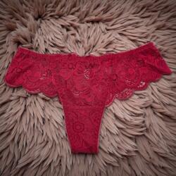 Lemila Női elegáns csipke tanga L, Piros 112664