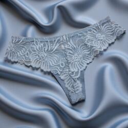 Lemila Női csipkés selyem tanga L, Halvány kék 112607