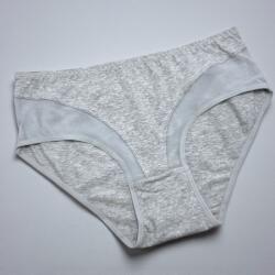 Lemila Széles oldalú tüllbetétes női bugyi Világos szürke, XL 112761