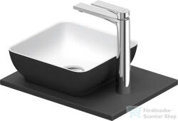 Duravit SIVIDA 30x30 cm-es mosdó+41 cm-es pult kombináció Sivida bútorhoz, matt szatén fehér/matt sötétszürke 268023FI00 (268023FI00)