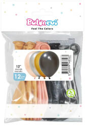 Balonevi lufi, 12" 30cm, 12db/cs, Metallic Adult Assorted (LUFI132520)
