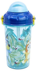 Stor Bluey szívószálas kulacs zárható fedéllel 465ML (ev50622)