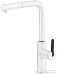 Deante MOMI mosogató csaptelep kihúzható kifolyóval, fehér BKM_A73M (BKM_A73M)