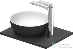 Duravit SIVIDA 30 cm-es mosdó+41 cm-es pult kombináció Sivida bútorhoz, matt szatén fehér/matt sötétszürke 268022FI00 (268022FI00)