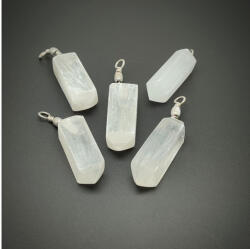 R. M. ékszer Tisztító energia szelenit hatszög csúcs medál 15x35mm (021094)