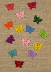 Penta collection Filcfigura - Pillangó gomb a. filcfigura /2, 5 cm/ (14 db/cs)