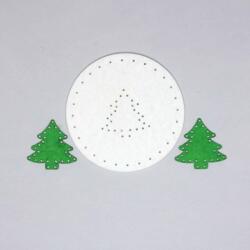 Penta collection Filcfigura készlet, varrható (fehér kör és fenyő)