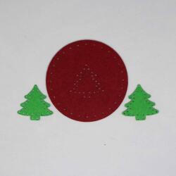 Penta collection Filcfigura készlet, varrható (bordó kör és fenyő)