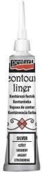 Pentart Kontúrozó festék 20 ml ezüst