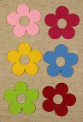 Penta collection Filcfigura - Virág lyukas közepű ötszirmú közepes (6 db/cs)