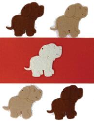 Penta collection Filcfigura - Kutya (5 db/cs, átm. kb. : 6 cm)