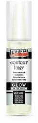 Pentart Kontúrozó festék 20 ml glow zöldesfehér