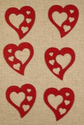 Penta collection Filcfigura - Szív közepes E (6 db/cs)