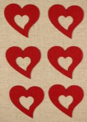 Penta collection Filcfigura - Szív közepes B (6 db/cs)