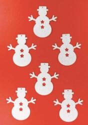 Penta collection Filcfigura - Hóember csillagos (6 db/cs, átm. kb. : 6 cm)