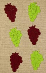 Penta collection Filcfigura - Szőlő ÚJ vegyes színben közepes (6 db/cs)