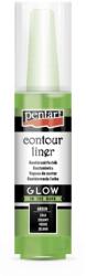 Pentart Kontúrozó festék 20 ml glow zöld