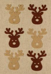 Penta collection Filcfigura - Rénszarvasfej, vegyes színben