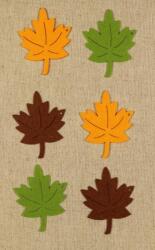 Penta collection Filcfigura - Levél D (6 db/cs, átm. kb. : 6 cm)