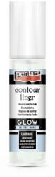 Pentart Kontúrozó festék 20 ml glow kékesfehér