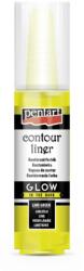 Pentart Kontúrozó festék 20 ml glow limezöld