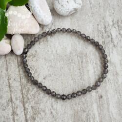 Kristály Jóga Shop Füstkvarc fazettált 4 mm-es ásvány karkötő