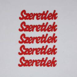 Penta collection Filc felirat "Szeretlek" (5 db/cs), vegyes színben