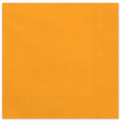  Világos narancssárga papírszalvéta 33x33 cm, 20 db/csomag (SP33-109-005J)