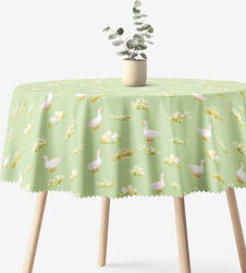 Goldea húsvéti kör alakú teflonos terítő - libák és húsvéti tojások Ø 100 cm