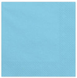  Világoskék papírszalvéta 33x33 cm, 20 darabos csomag (SP33-109-001J)