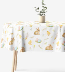 Goldea húsvéti ovális teflonos terítő - vidám húsvét 120 x 200 cm