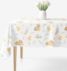 Goldea húsvéti szögletes teflonos asztalterítő - vidám húsvét 120 x 180 cm