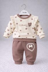 SuperBaby Set 2 piese bluzita cu pantalonasi cu inimioare
