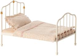 Maileg Accesorii pentru casuta de papusi - Pat metalic vintage - Off White - Maileg