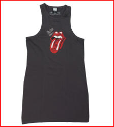AMPLIFIED rochie damă THE ROLLING STONES - AUTOGRAPH TONGUE - CHARCOAL - AMPLIFIED - DETERIORATĂ - MY1368