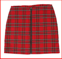 Urban Classics fustă damă URBAN CLASSICS - Checker - red/blk - DETERIORAT - MY1351