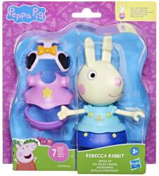 Peppa Pig Set Figurina Si Accesorii Vestimentare Iepurasul Rebecca 15cm (f8859_g0329) Figurina