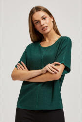 Moodo Oversize суитшърт с метална нишка в смарагдово Moodo Moodo | Zelen | ЖЕНИ | XS