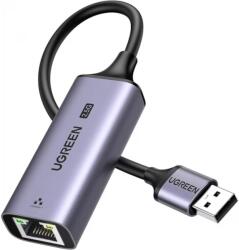 UGREEN ADAPTOR RETEA Ugreen, "CM648" USB 3.0 to 2.5G RJ-45 LAN Adapter, LED, metalic, gri "25051" (timbru verde 0.18 lei) - 6941876220519 (pla/ugr/cm/rj/grcm648)
