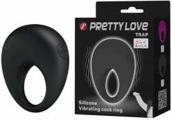  Вибриращ пенис пръстен, силиконов - Pretty Love Trap Ring (DEBRA01024)
