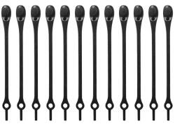  Sireturi Silicon Negre 12 buc