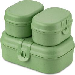 Koziol Cutii de prânz Pascal Ready Organic mini verde deschis 3 el (7151703)