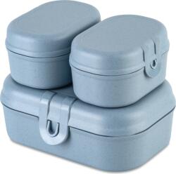 Koziol Cutii de prânz Pascal Ready Organic mini bleu 3 el (7151716)
