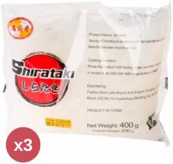 Paleolit Shirataki Szénhidrátmentes udon forma konjac tészta 3X400 g - naturreform