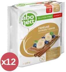 Abonett Gluténmentes extrudált kenyér, fahéjas kínáló 12X100 g - naturreform
