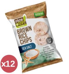 RiceUP! Tengeri sós barna rizs chips 12X60 g