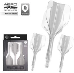 Harrows Darts toll és szár egyben Harrows Solo átlátszó, No6 toll és rövid szár