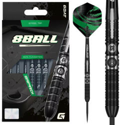 GOAT Darts szett steel GOAT 8-Ball, 26g, 90% gravírozott