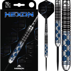 Mission Darts Dart szett steel Mission Hexon PVD, 21g 90%