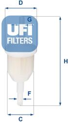 UFI filtru combustibil UFI 31.009. 00 (31.009.00)
